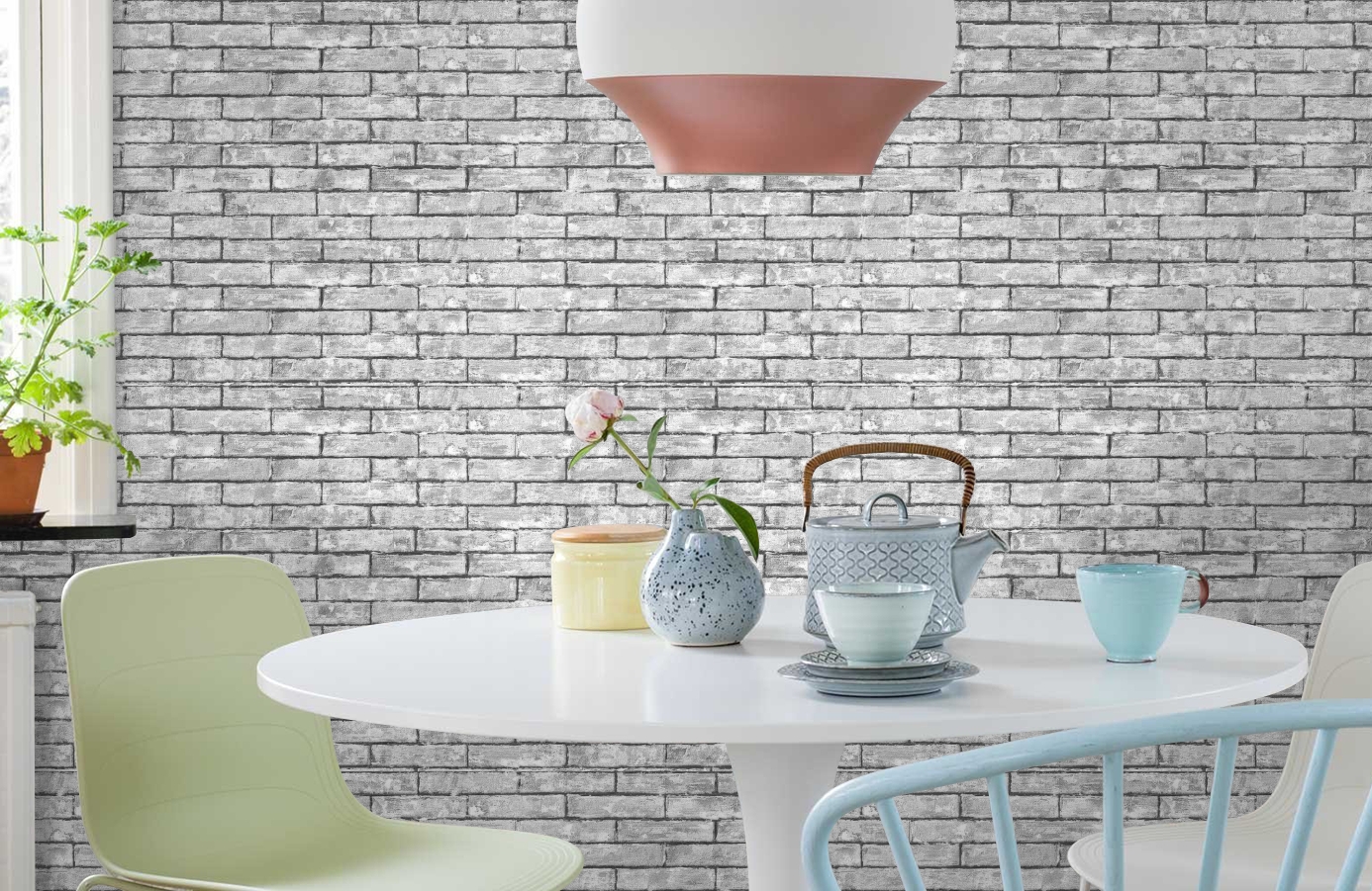 Обои 286857 фото в интерьере кухни