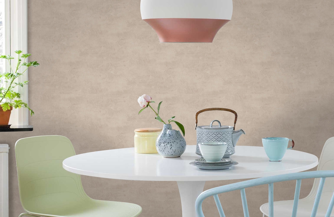 Обои 286868 фото в интерьере кухни