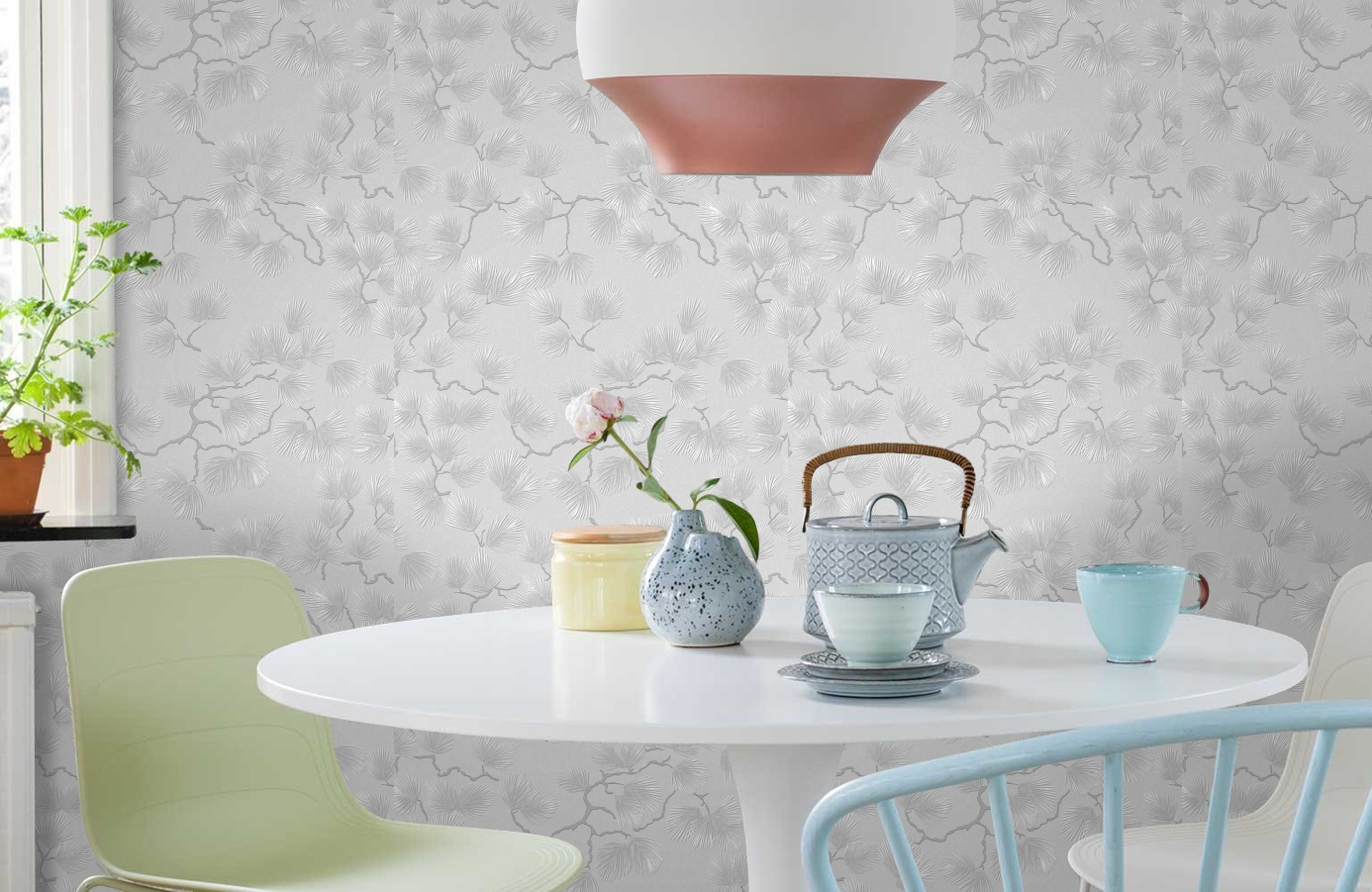 Обои 287007 фото в интерьере кухни