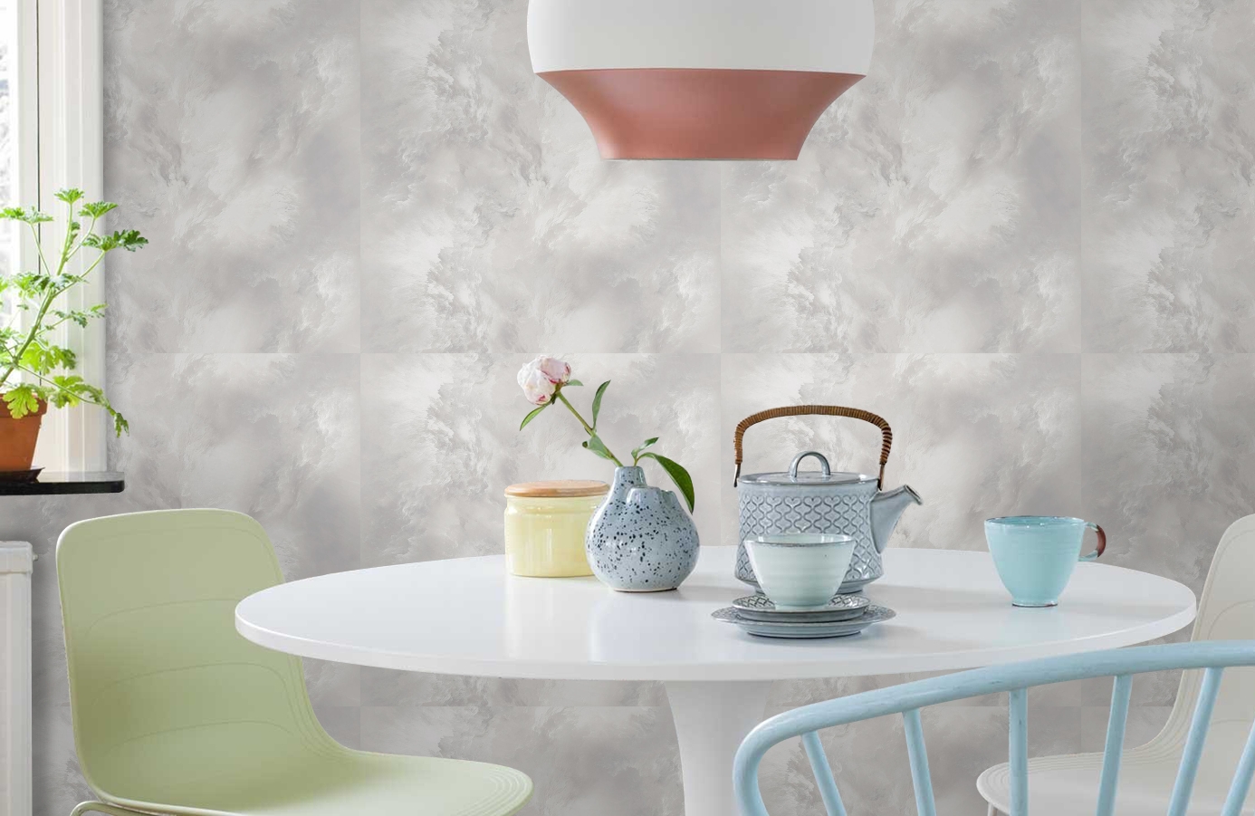 Обои 287167 фото в интерьере кухни