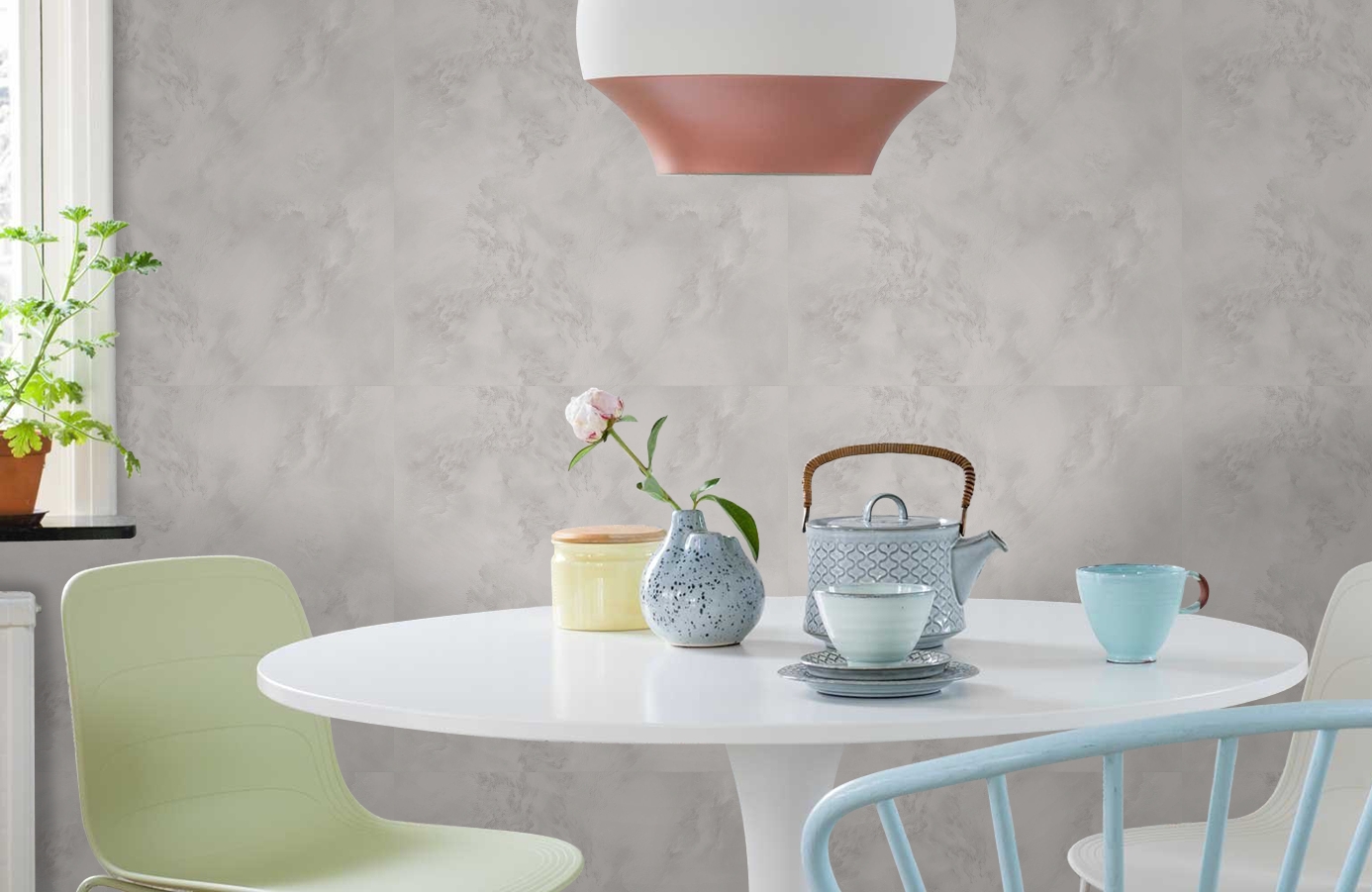 Обои 287176 фото в интерьере кухни