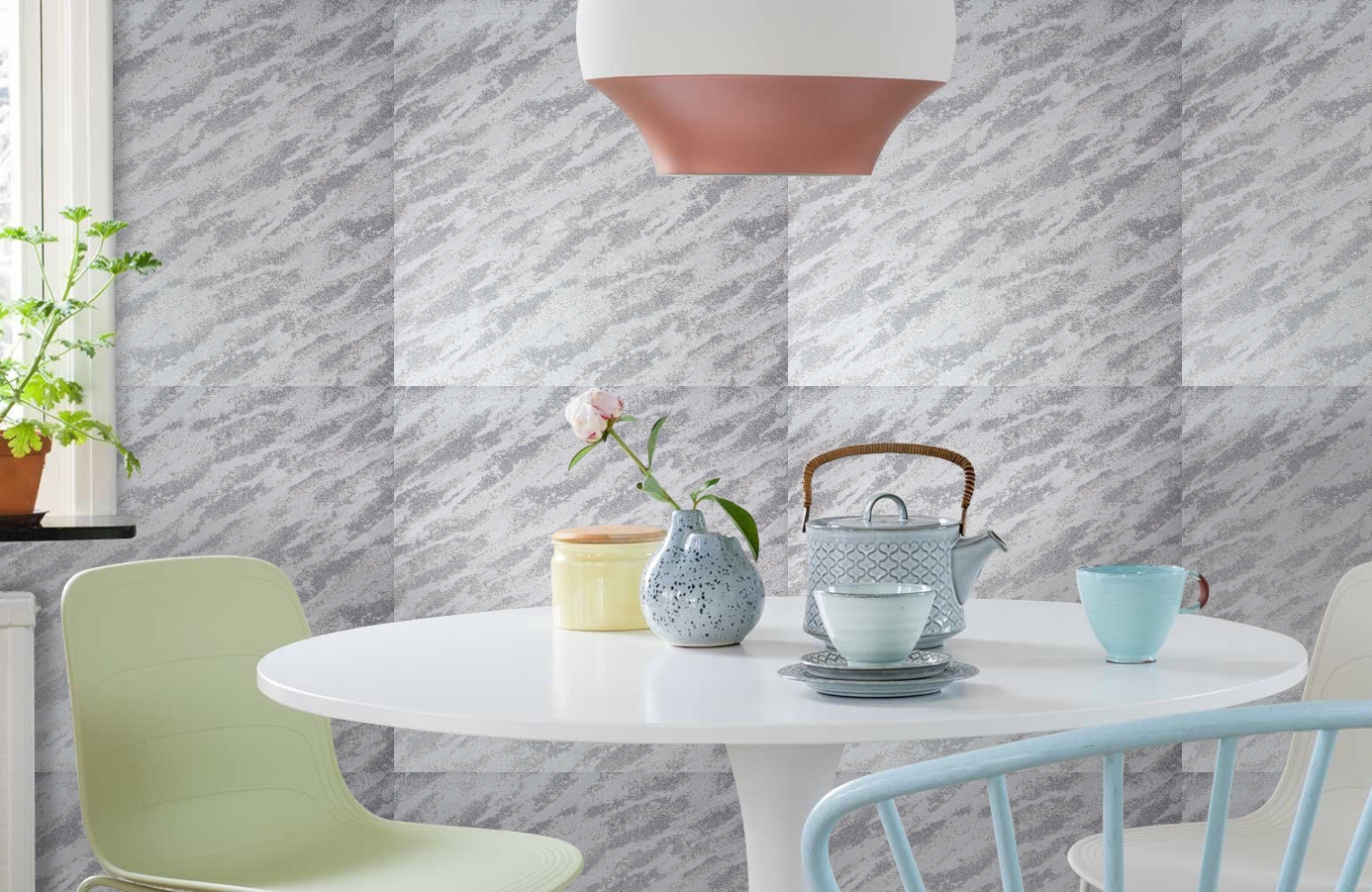 Обои 287368 фото в интерьере кухни