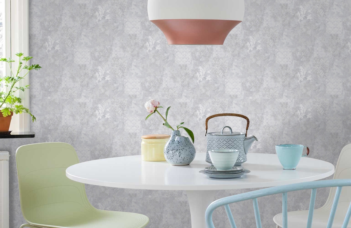 Обои 287401 фото в интерьере кухни