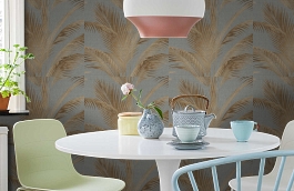 Обои 39991-3 фото в интерьере кухни превью