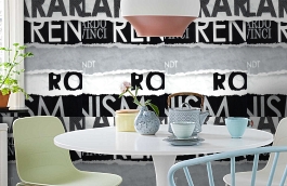 Обои 54200-5 фото в интерьере кухни превью