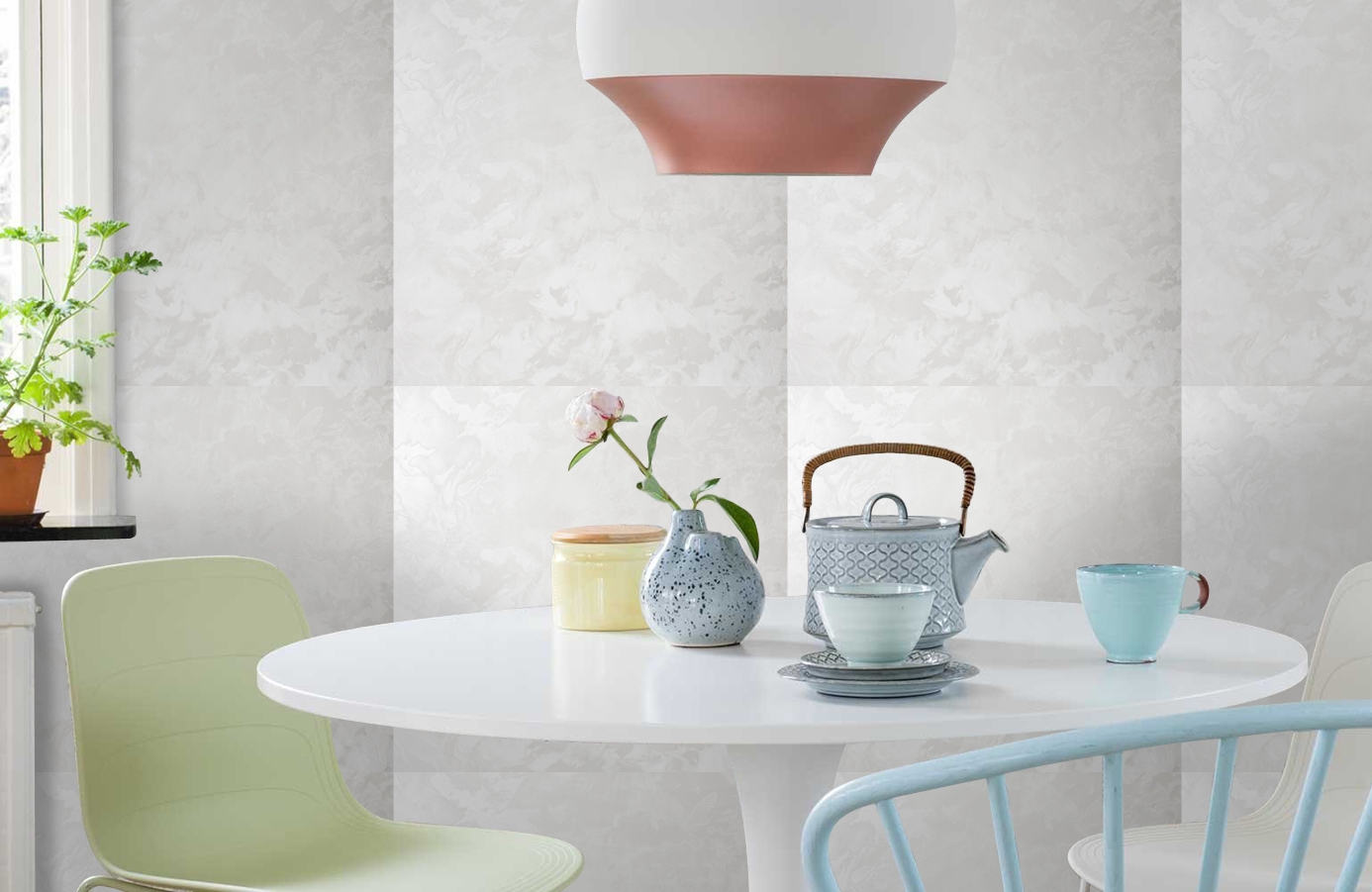 Обои 588201 фото в интерьере кухни