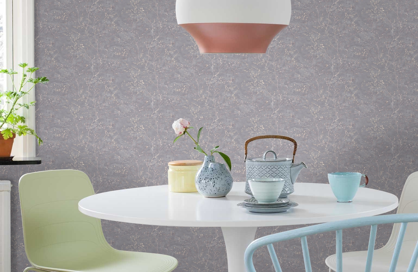 Обои 588257 фото в интерьере кухни