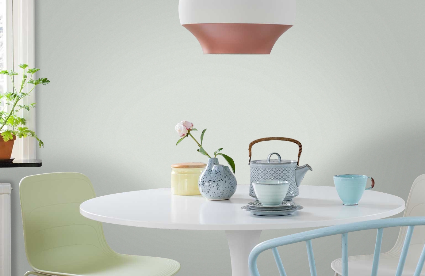 Обои 588134 фото в интерьере кухни