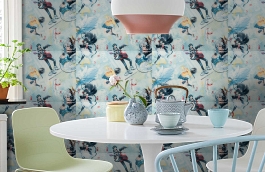 Обои 11167-03 фото в интерьере кухни превью