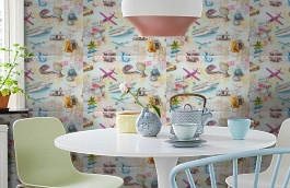 Обои 11209-03 фото в интерьере кухни превью