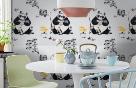 Обои 11234-01 фото в интерьере кухни превью