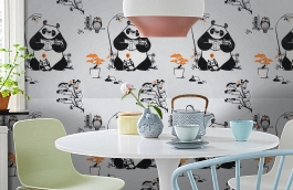 Обои 11234-02 фото в интерьере кухни превью