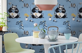 Обои 11234-03 фото в интерьере кухни превью