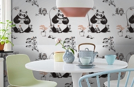 Обои 11234-04 фото в интерьере кухни превью