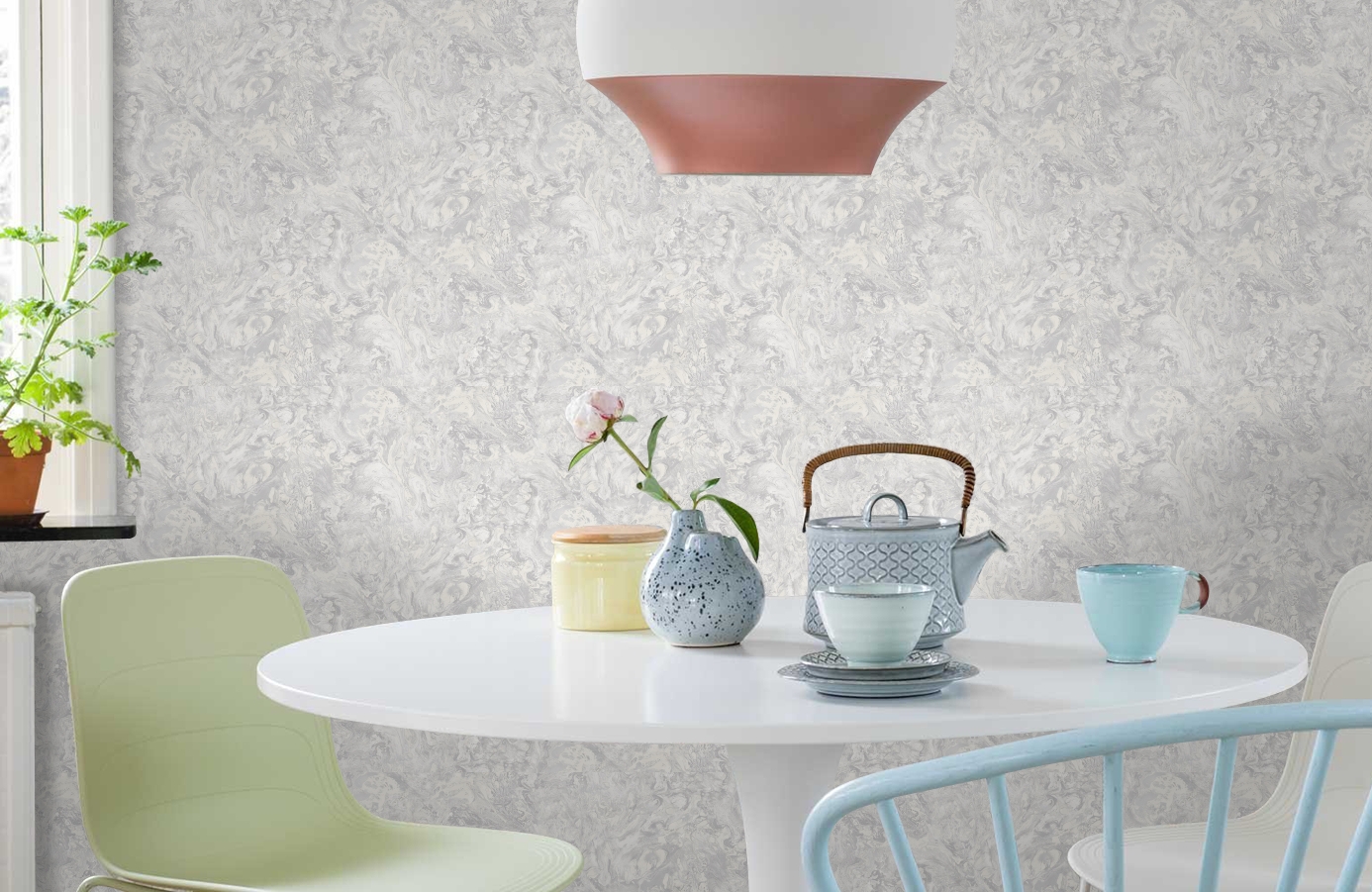 Обои 287995 фото в интерьере кухни