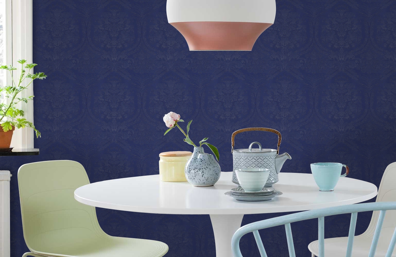 Обои 30070DG фото в интерьере кухни