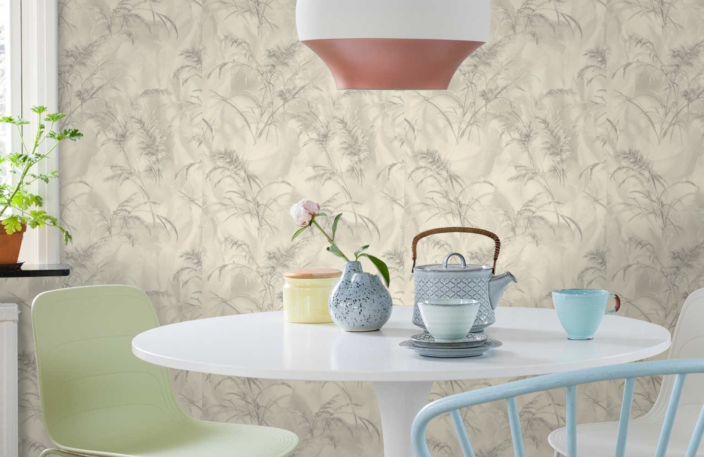 Обои 7286-10 фото в интерьере кухни Обои 7286-10 фото в интерьере кухни