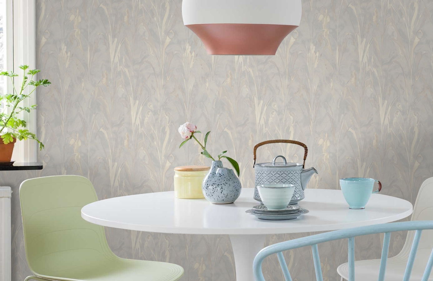 Обои 7288-11 фото в интерьере кухни Обои 7288-11 фото в интерьере кухни