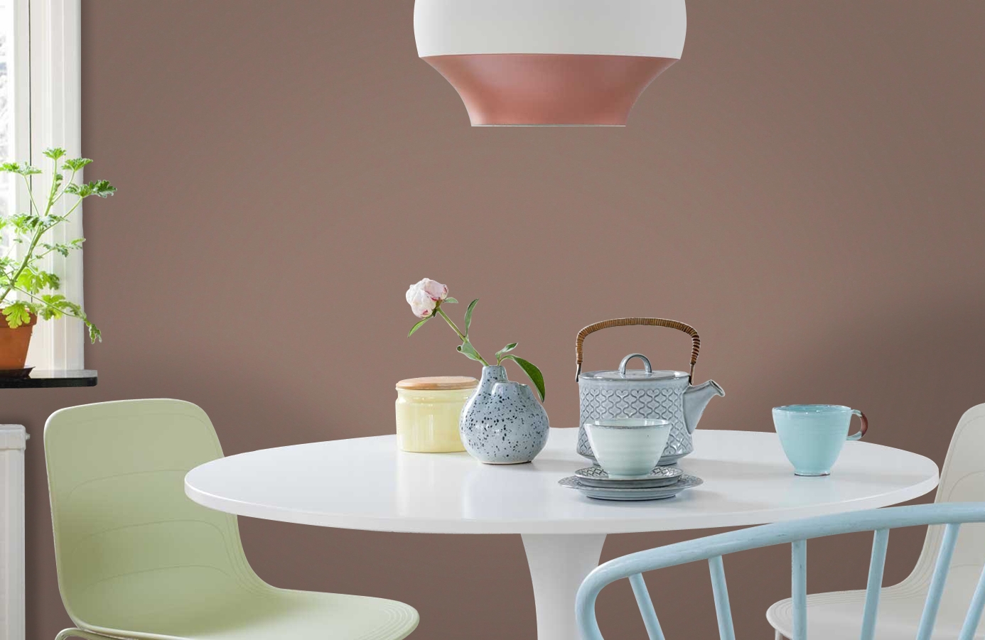 Обои 78653-8 фото в интерьере кухни