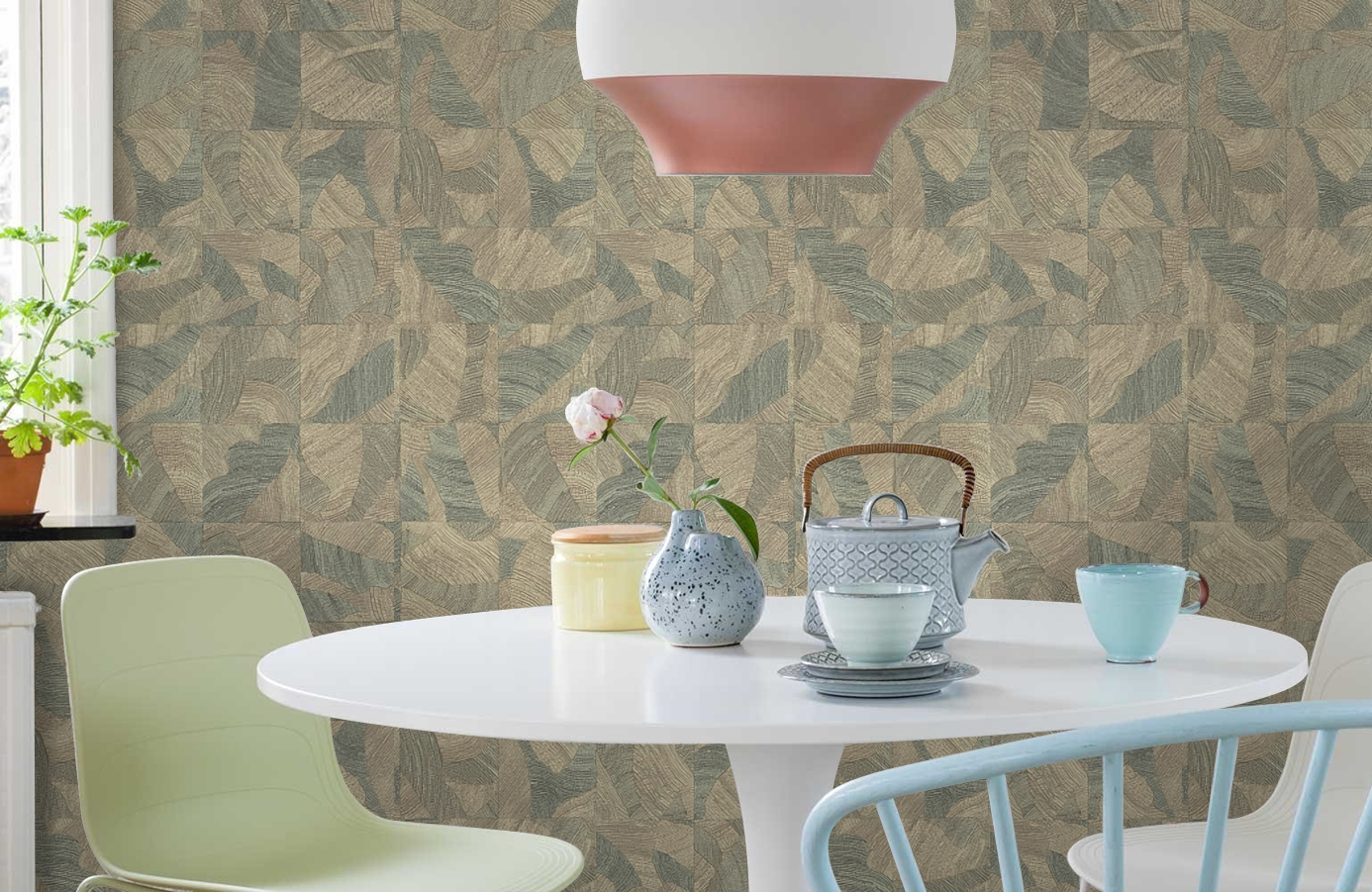 Обои 21067 фото в интерьере кухни