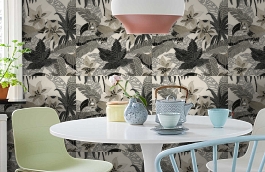 Обои RWT1801-4 фото в интерьере кухни превью