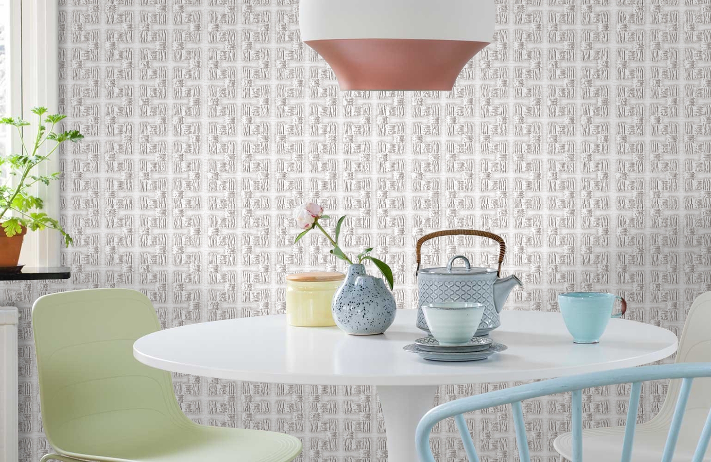 Обои RWT1805-1 фото в интерьере кухни