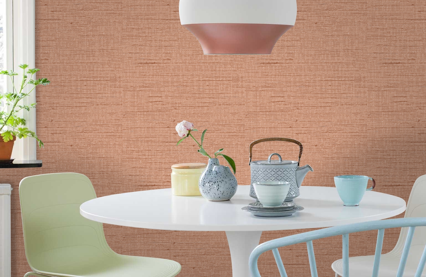 Обои RWT1807-10 фото в интерьере кухни