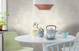 Обои 3211-4 фото в интерьере кухни превью