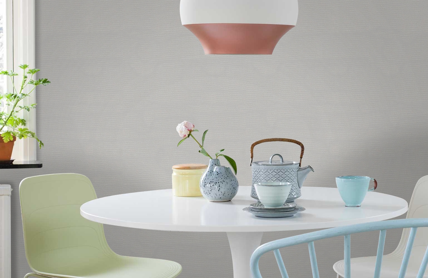 Обои 3214-1 фото в интерьере кухни