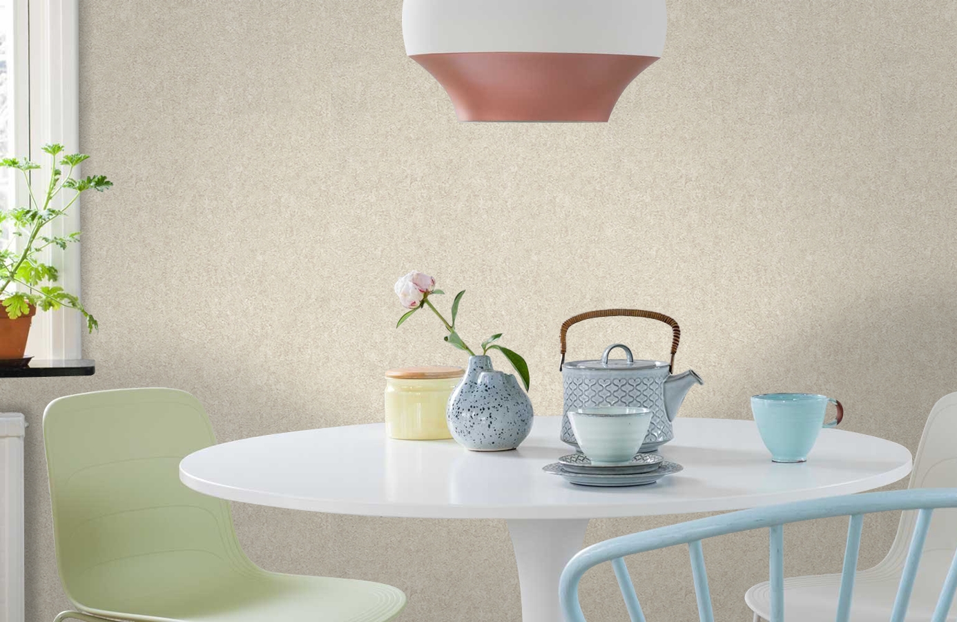 Обои 3217-7 фото в интерьере кухни