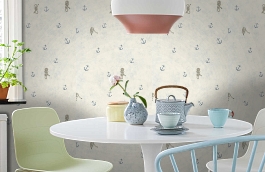 Обои 3513-1 фото в интерьере кухни превью