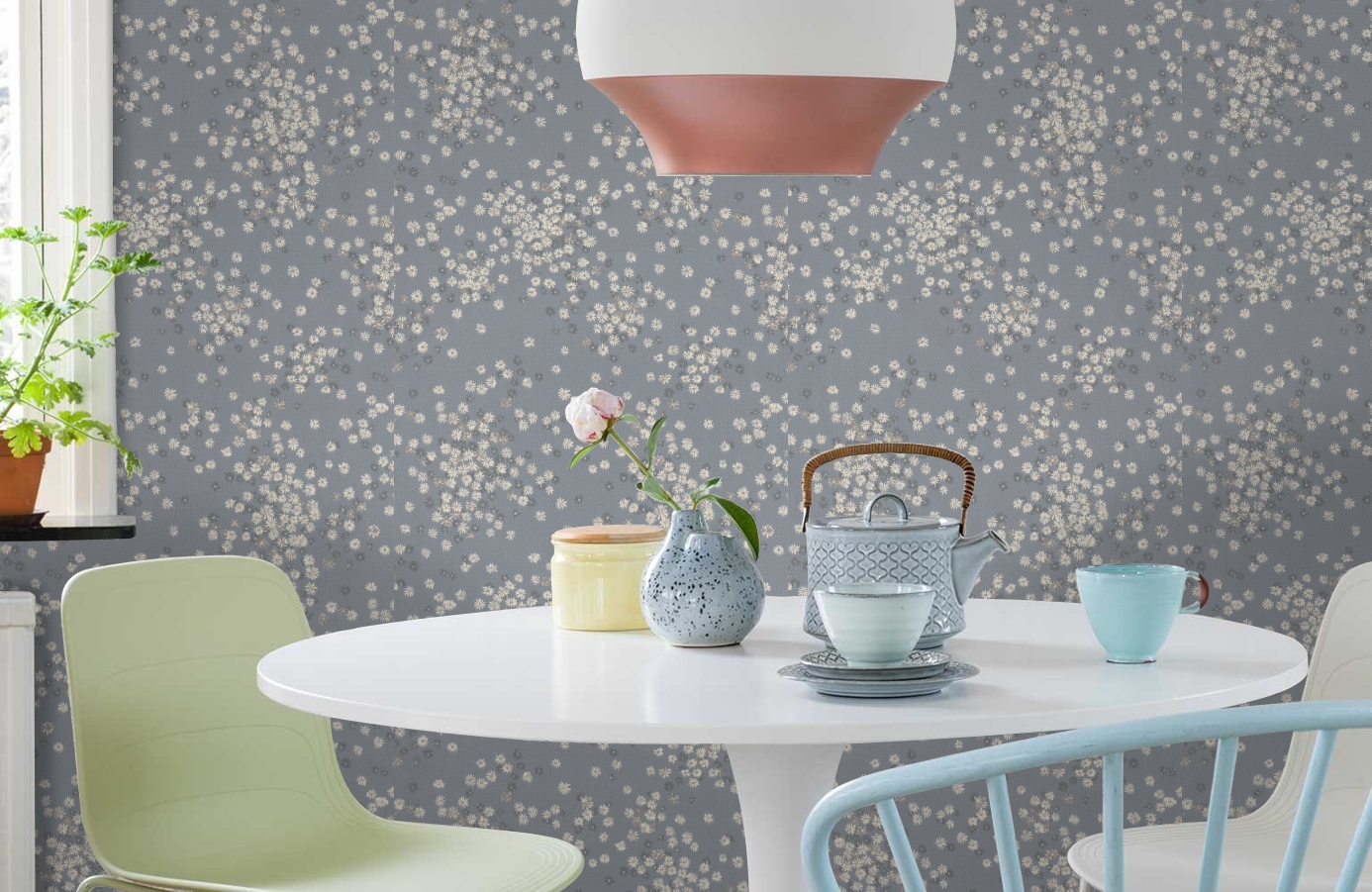 Обои 7282-03 фото в интерьере кухни Обои 7282-03 фото в интерьере кухни