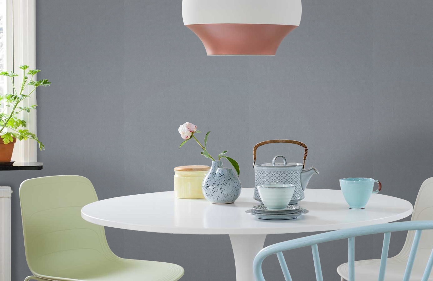 Обои 7283-03 фото в интерьере кухни