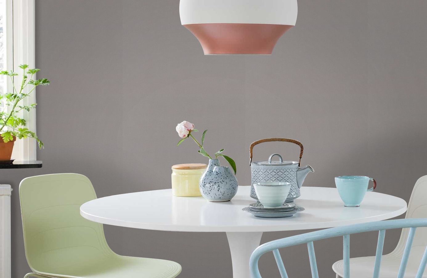 Обои 7283-23 фото в интерьере кухни Обои 7283-23 фото в интерьере кухни