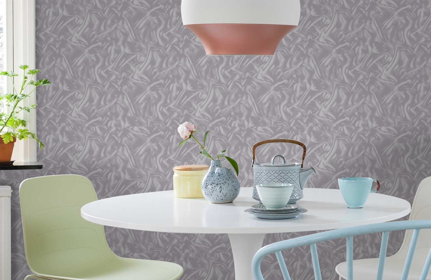 Обои 589307 фото в интерьере кухни