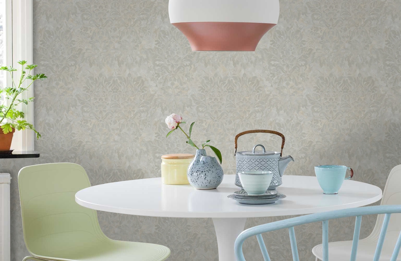 Обои M13015 фото в интерьере кухни Обои M13015 фото в интерьере кухни