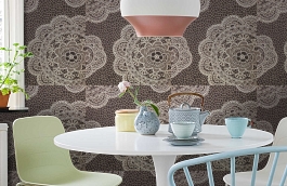 Обои 10-aur-p фото в интерьере кухни превью