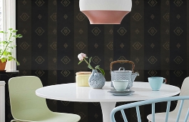 Обои 2EGN-R фото в интерьере кухни превью