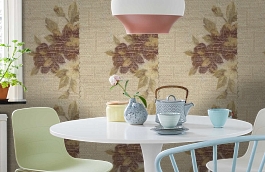 Обои 3CRE-F фото в интерьере кухни превью