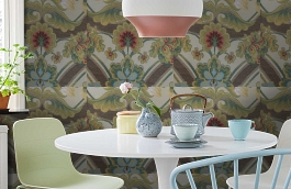 Обои AZZ-50 фото в интерьере кухни превью