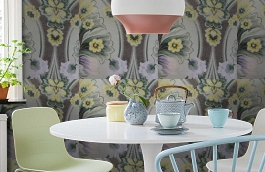 Обои AZZ-70 фото в интерьере кухни превью