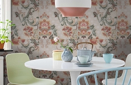 Обои AZZ-7D фото в интерьере кухни превью