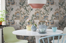 Обои AZZ-9D фото в интерьере кухни превью