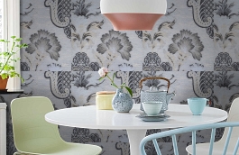 Обои AZZ-9V фото в интерьере кухни превью