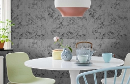 Обои 12lvd-a фото в интерьере кухни превью