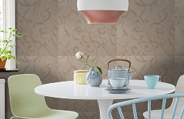 Обои 4lvd-b фото в интерьере кухни превью