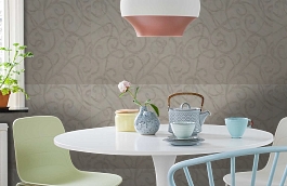 Обои 6lvd-b фото в интерьере кухни превью