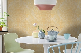 Обои 70V фото в интерьере кухни превью