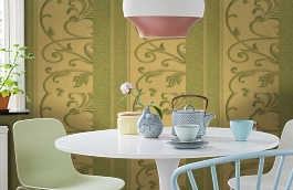 Обои 87AF-C фото в интерьере кухни превью