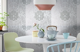 Обои KTE05021 фото в интерьере кухни превью